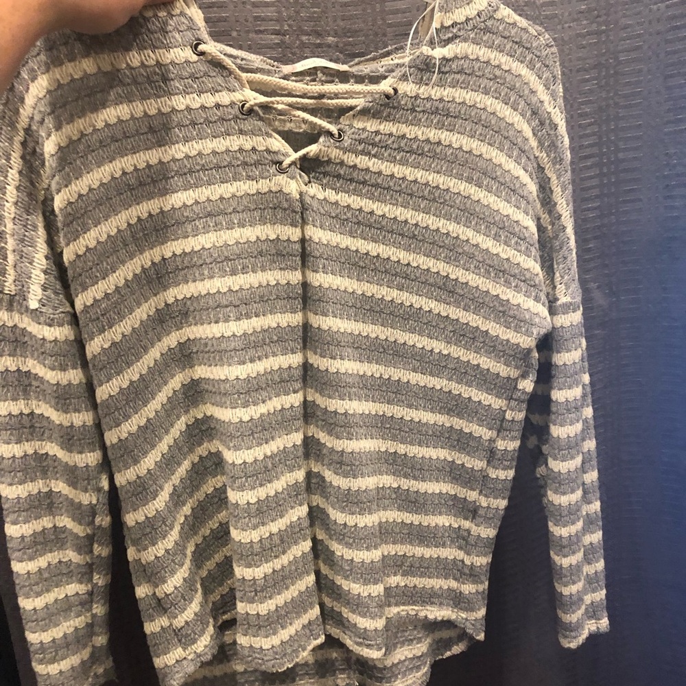 Striped hoodie